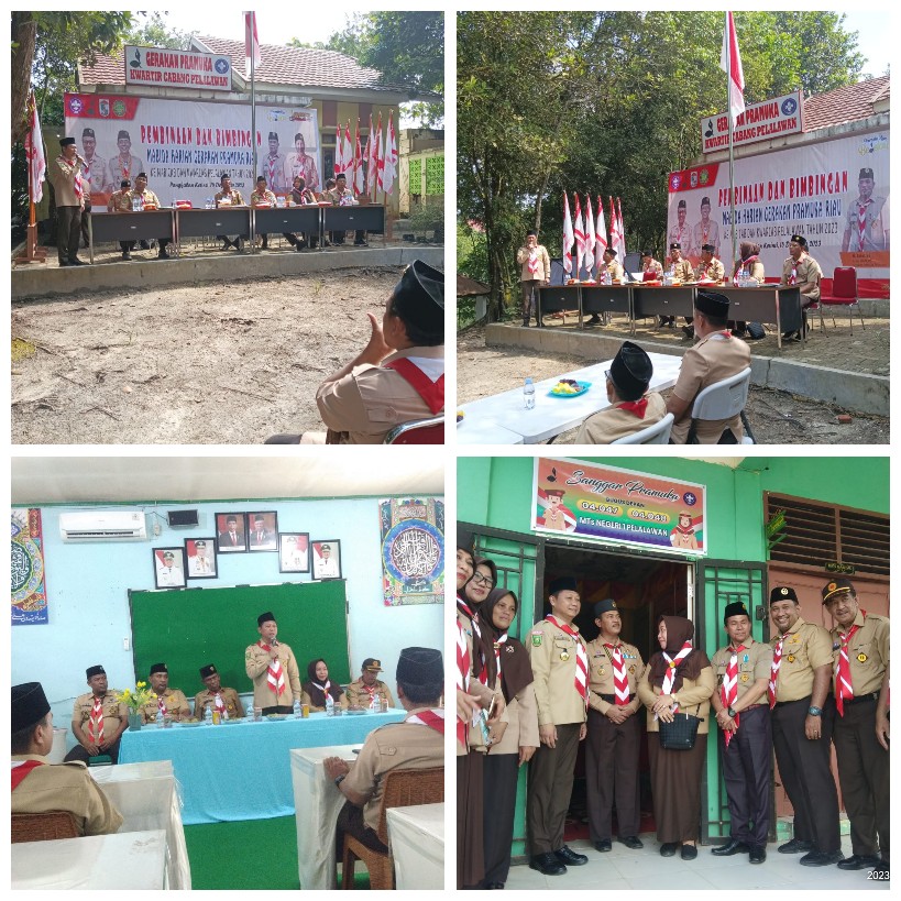 Mabida & Kwarda Pramuka Riau Kunjungi Kwarcab Pramuka Pelalawan Lakukan Pembinaan dan Bimbingan