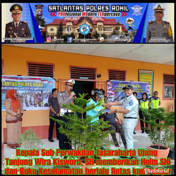 Sat Lantas Polres Rokan Hilir Sosialisasikan Police Goes To School