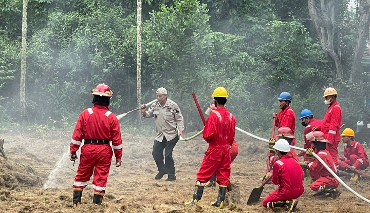 PT GIN Gelar Sosialisasi dan Pelatihan Simulasi Karlahut