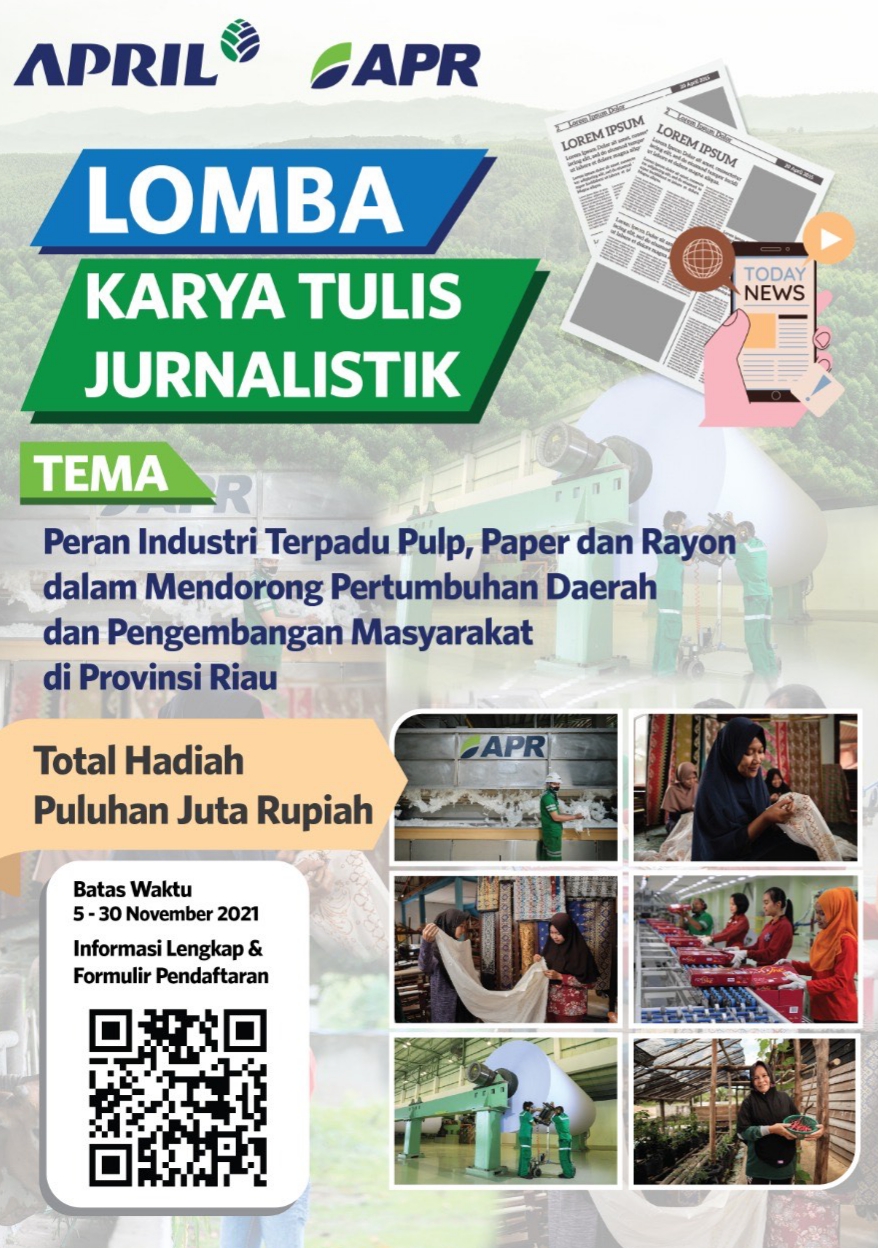Apresiasi Insan Pers di Riau, PT RAPP Gelar Lomba Karya Tulis