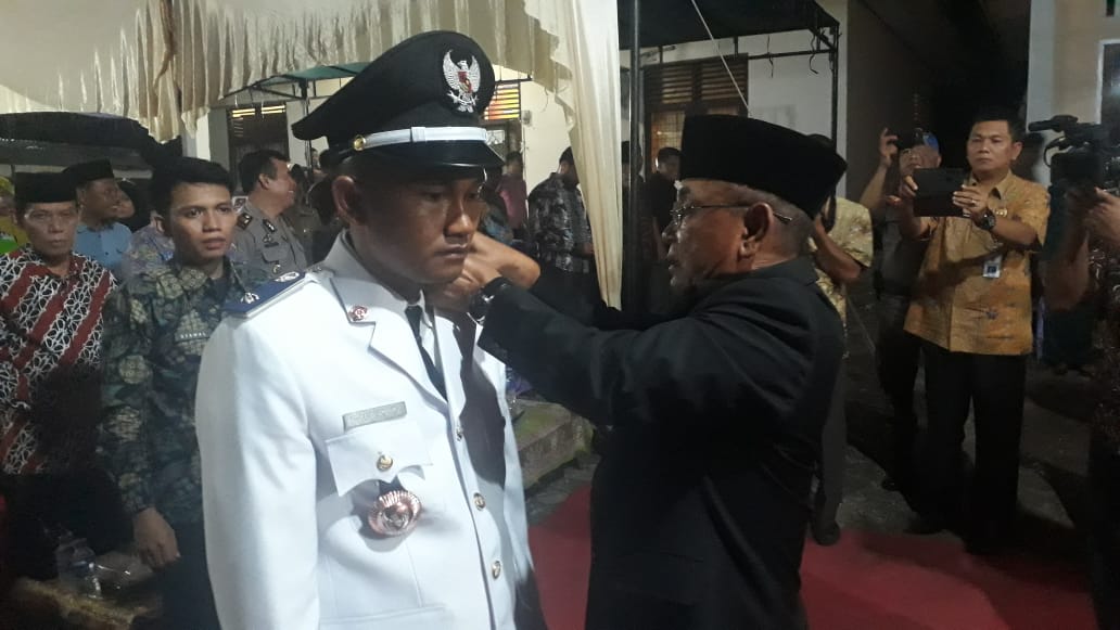 Lantik PJ Kepala Desa Bagan Laguh, Bupati Tekankan Soal Inovasi & Swadaya Antar Masyarakat
