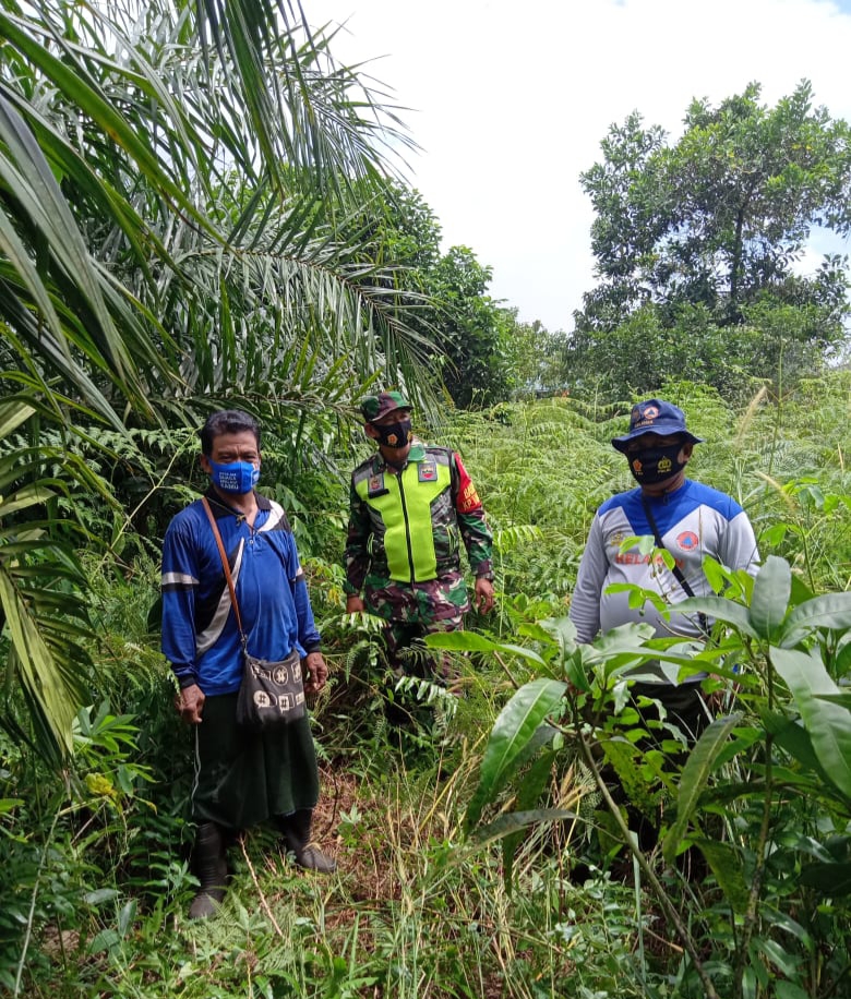 Sosialisasi Karhutla Di Kampung Tualang, Serda Sarju Ingatkan Warga Tidak Bakar Lahan