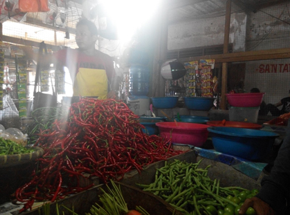 Jelang Tahun Baru Imlek, Harga Cabe Merah di Inhil Turun