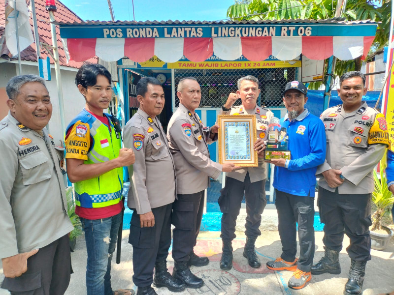 Pos Kamling BTN TPI Perawang Barat Raih Juara Kedua Lomba Satkamling Jajaran Polda Riau