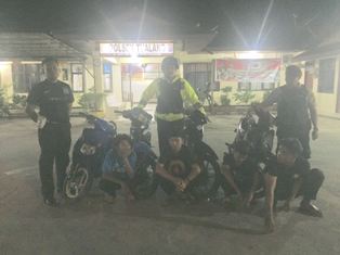 Polsek Tualang Amankan 5 Unit Sepeda Motor