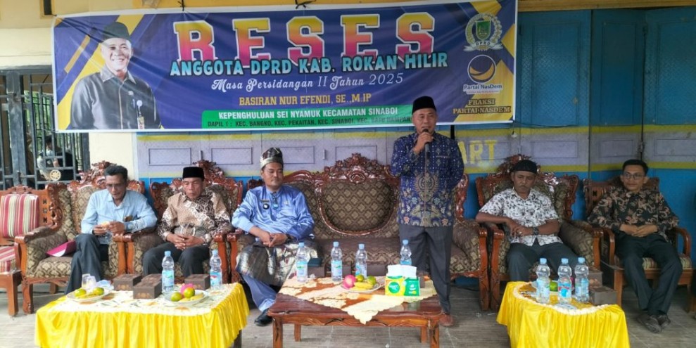 Masa Reses Ke 2, Wakil Ketua DPRD Rohil Jemput Aspirasi Masyarakat Sinaboi