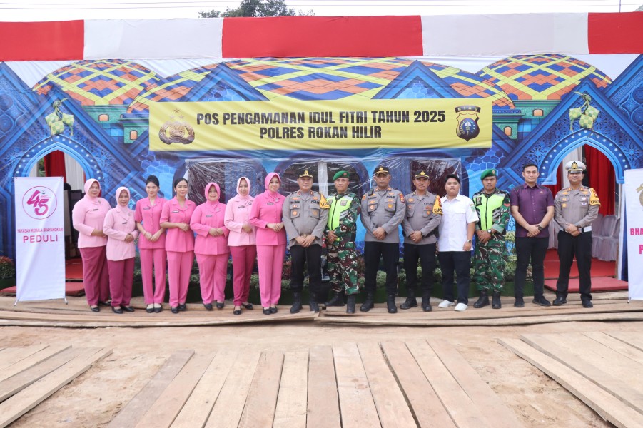 Pastikan Kesiapan Ops Ketupat LK 2025, Kapolres Rohil Tinjau Dua Pospam