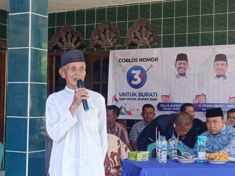 Program Dirasakan Masyarakat, Tomas Sialang Palas Beri Restu Alfedri-Husni Lanjutkan Kepemimpinan 5 Tahun Lagi