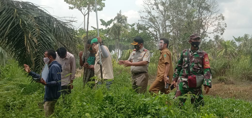 Antisipasi Sengketa Lahan, BPN Ukur Lahan PD. Prasarana Rohil