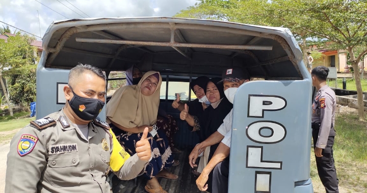 Gesa Target Vaksinasi, Polsek Bangko Terapkan Sistem Jemput Bola