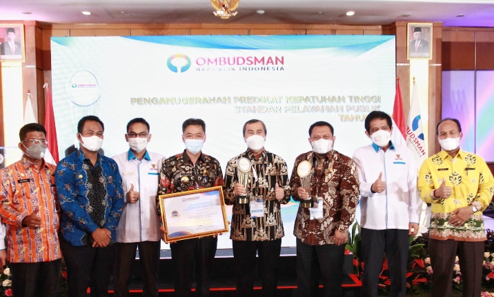 Penilaian standar pelayanan publik 2021, Rohil Terbaik ke 3 se Indonesia