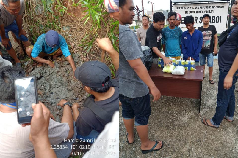 BNN Pusat Temukan Shabu Dan Ekstasi Yang Dikubur di Daerah Sinaboi Besar