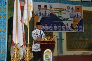 Bupati Harris Minta Eselon II Tidak Maju Menjadi Ketua PGRI Pelalawan