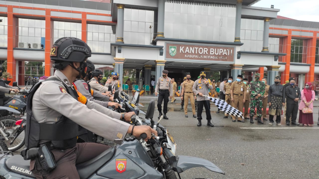 Kapolres Inhu Luncurkan Satgas Taking Covid-19, Masyarakat Harus Patuhi Protokol Kesehatan