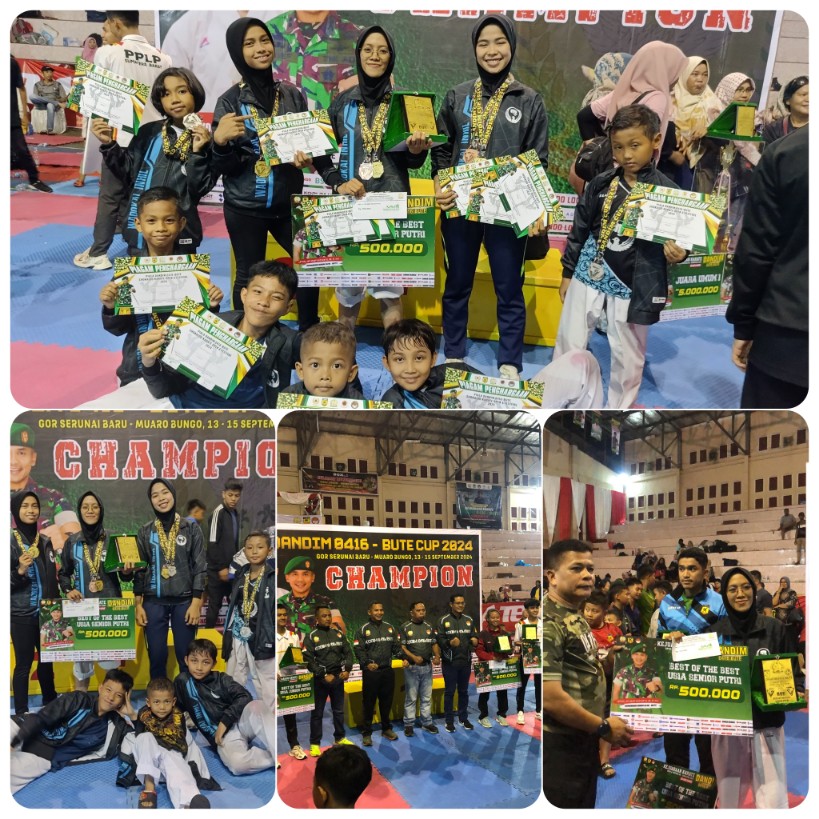 Torehkan Prestasi Memukau, Kontingen Wadokai Inhil Raih 16 Medali dan Best of The Best di Kejuaraan Karate Se-Sumatera, Dandim Cup 0416/BUTE Shokaido