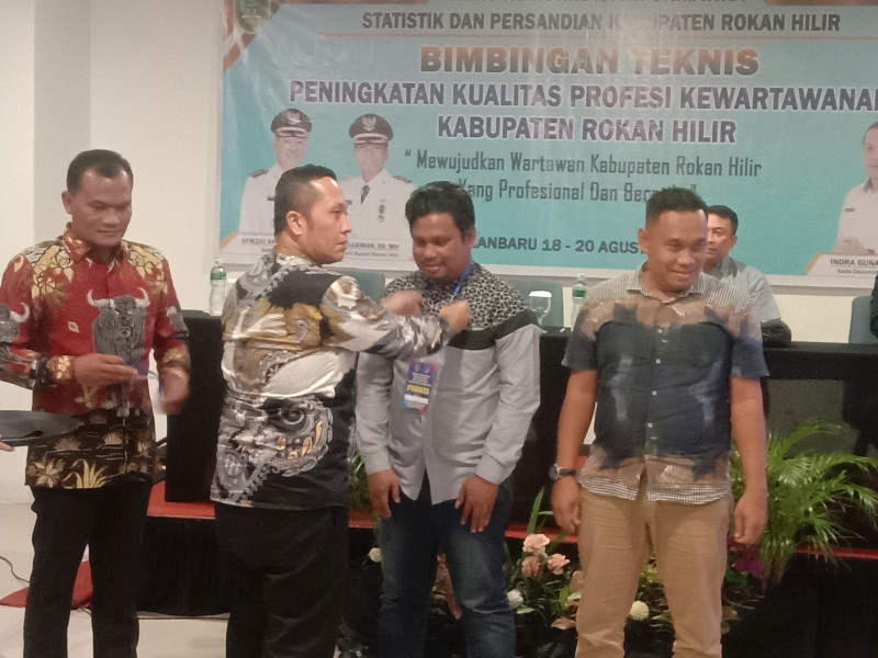 Dana Aspirasi Dewan, Kominfo Rohil Gelar Bimtek Kewartawanan