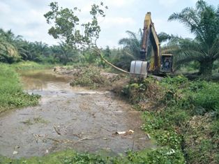 PT IKPP Perawang Normalisasi Sungai Bunut