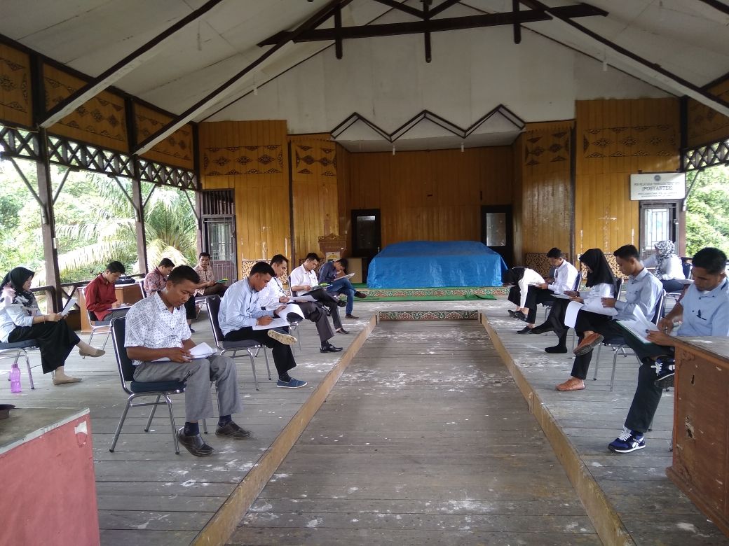 Desa Lalang Kabung Kecamatan Pelalawan Lasanakan Tes Perangkat Desa