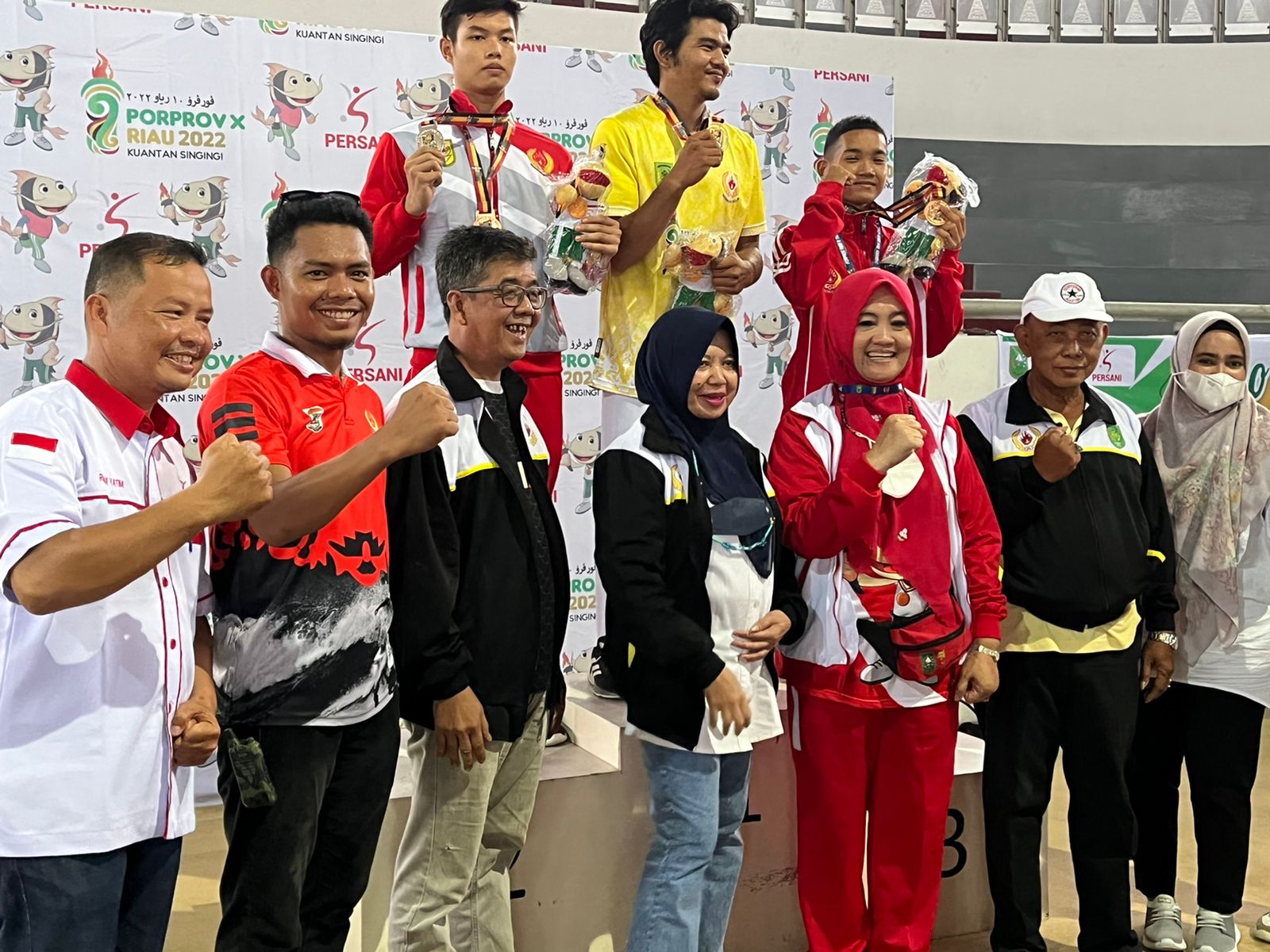 Atlit Kabupaten Pelalawan Berhasil Tambah Perolehan Medali Emas dari Cabang Senam