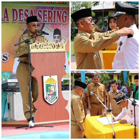 Lantik PJ. Kades Sering Pelalawan, Bupati Geram Soal Ini