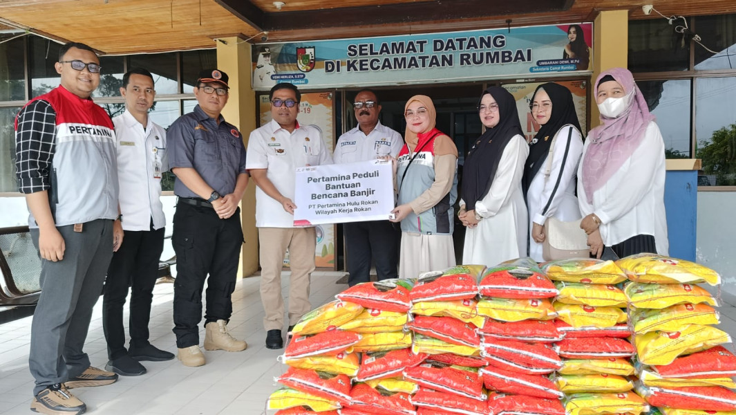 Riau Dilanda Banjir, PHR Gerak Cepat Salurkan 3 Ton Beras dan Bahan Pangan ke Masyarakat