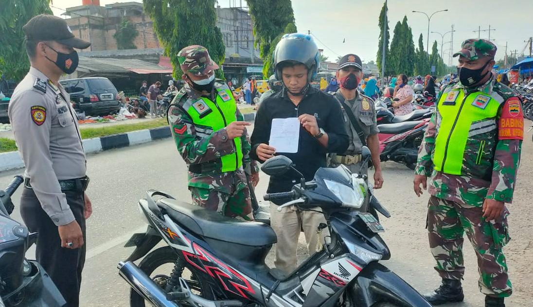 Sisir satu Tempat, Tiga Warga Terjaring Tidak Gunakan Masker