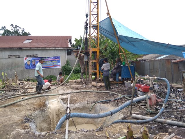 Pembangunan Sumur Bor di Tualang Tidak Miliki Plank Proyek