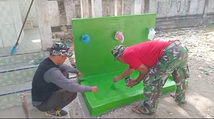 Rampung 100 Persen, Tempat Wuduk Hasil Karya Satgas TMMD ke-129 Siap Digunakan Warga Blang Cot