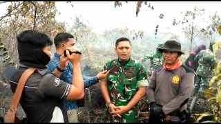 Dandim 0321 Akan Tindak Pelaku Pembakar Lahan dan Pemilik Lahan