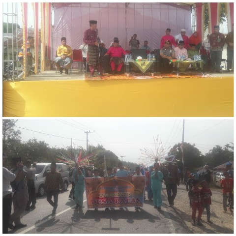 Wabup Pelalawan Lepas Peserta Pawai Ta'aruf MTQ Tingkat Kecamatan Pangkalan Kuras