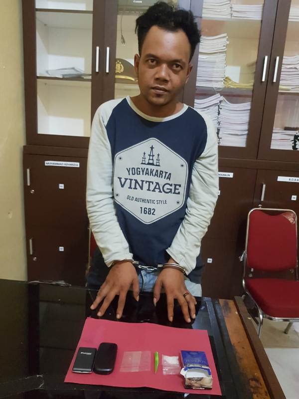 Miliki Shabu 2,36 Gram, Warga Ujung Tanjung Dicokok Polisi