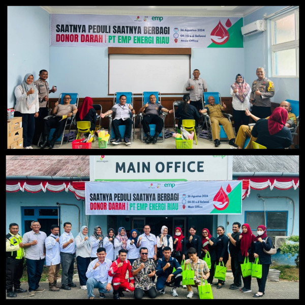 EMP Energi Riau Gelar Aksi Donor Darah