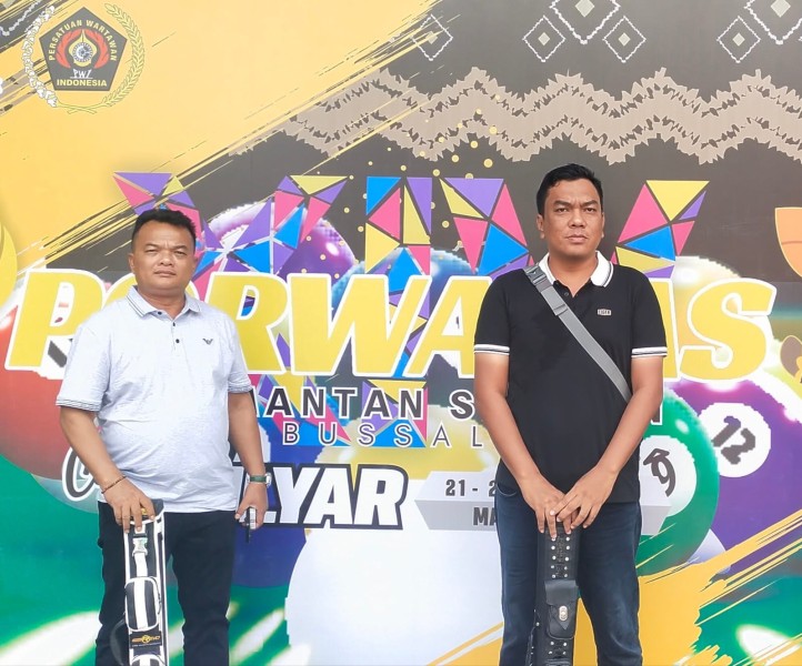 Dua Anggota PWI Pelalawan Ikuti Turnamen Biliar PWI Nasional yang Ditaja PWI Pekanbaru