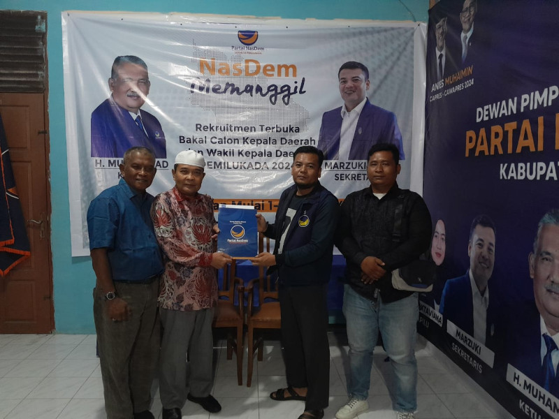 Jadi Kader Gerindra, Suhartono Ambil Formulir Calon Bupati Siak di 5 Parpol