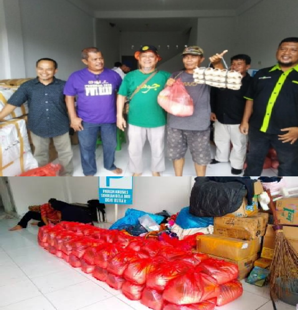 Tanggap Bencana, RCI Bersama PWI dan SMSI Riau Serahkan Bantuan Kepada Warga Terdampak Covid-19