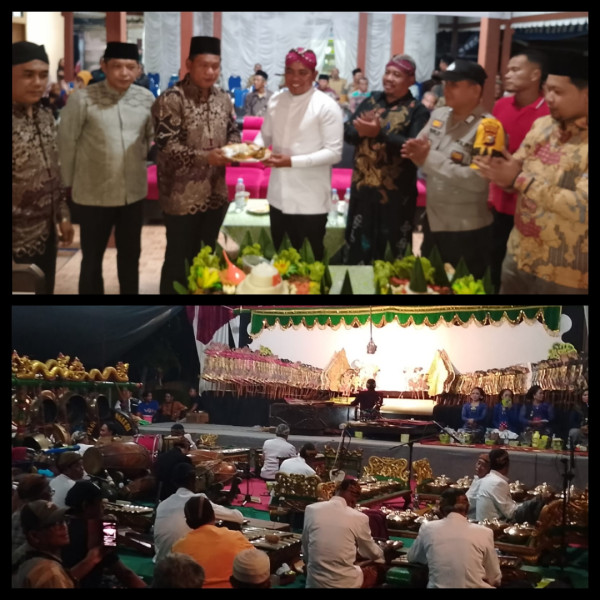 Bupati Zukri Hadiri Pagelaran Wayang Kulit di Desa Air Emas