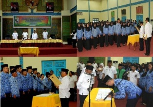 182 CPNS Diangkat Jadi PNS, Ini Pesan Bupati Pelalawan