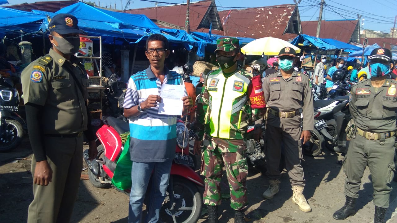 Kopda L Sigalingging Jaring 2 Warga Tidak Gunakan Masker