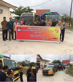 Polres Pelalawan Kerahkan Personil Kawal Pendistribusian Logistik KPU