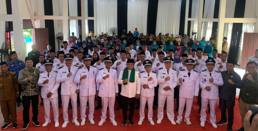 Perpanjangan Masa Jabatan Kades Dan BPD se- Kerumutan, H Zukri Tekankan Penurunan Angka Kemiskinan