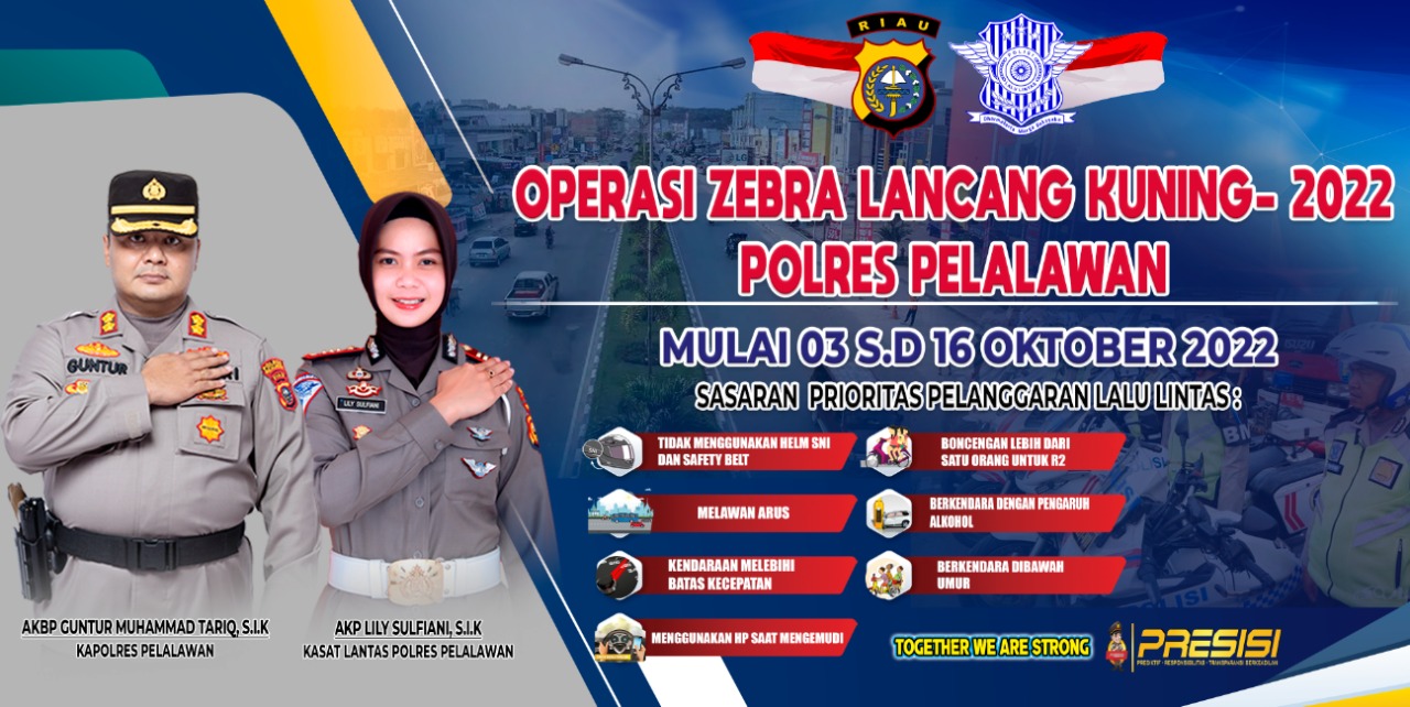 Satlantas Polres Pelalawan Akan Gelar Operasi Zebra Lancang Kuning 2022