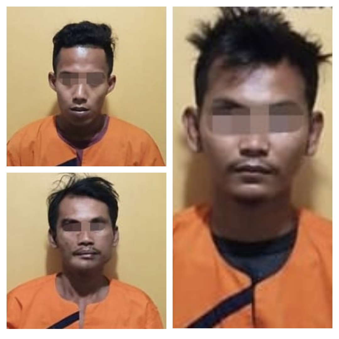 Tiga Warga Bukit Meranti Inhu Jadi Bandar Narkoba, Polres Inhu Gagalkan Niat Jual Barang Haram