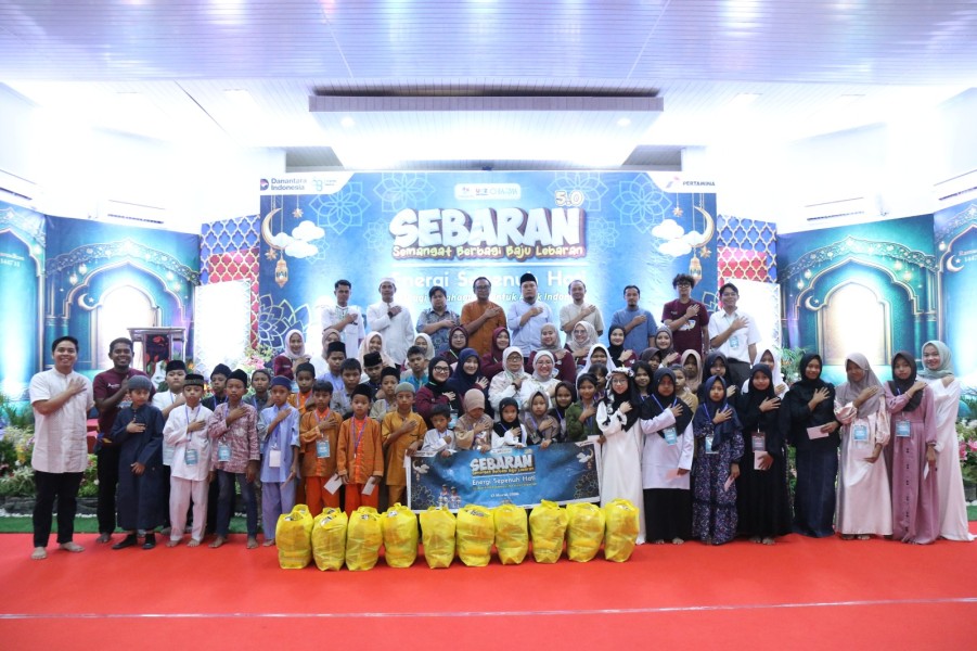 Tebar Energi Sepenuh Hati Lewat SEBARAN 5.0, PHR Zona 1 Gandeng Anak Yatim Pilih Baju Lebaran