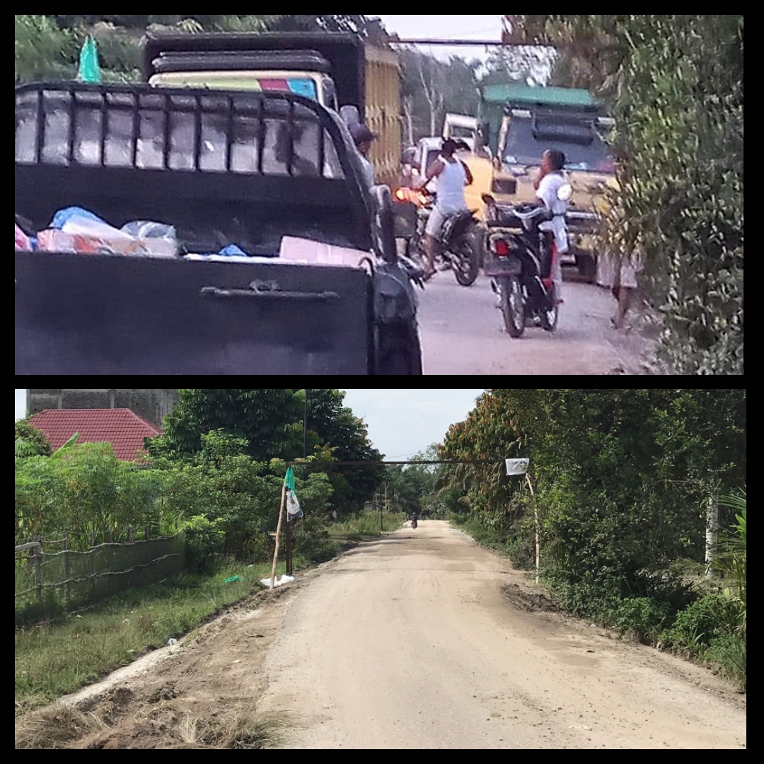 Perbaikan Ruas Jalan Kabupaten di Desa Pondok Gelugur Inhu Gunakan Dana Swadaya Bukan APBD