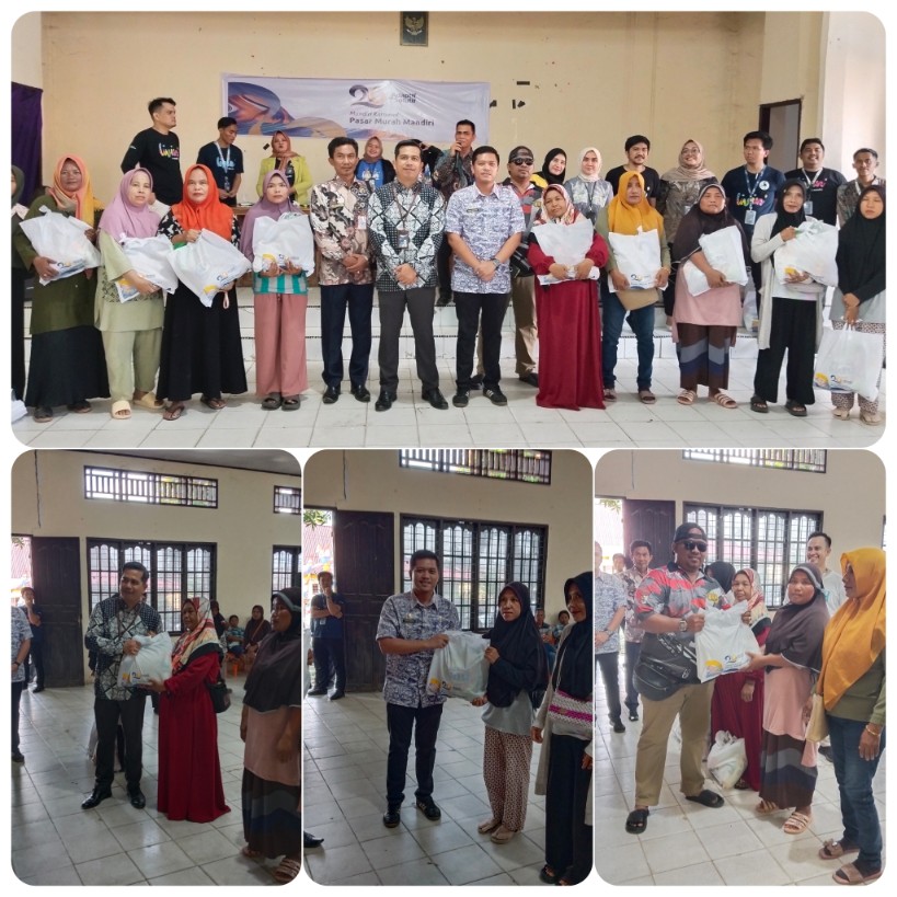 Rayakan HUT Ke 26, Bank Mandiri Pangkalankerinci Gelar Pasar Murah