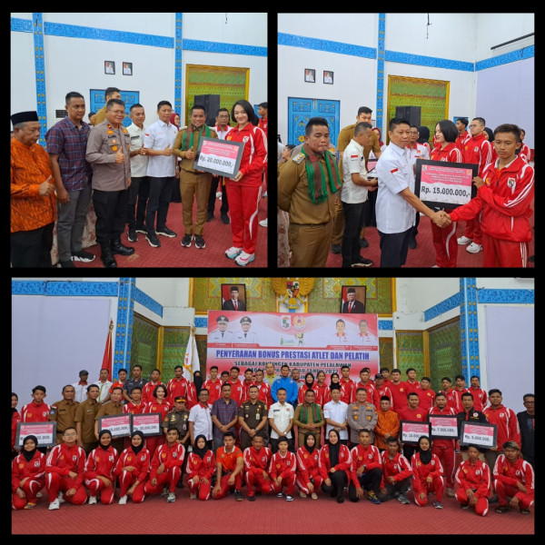 Serahkan Bonus Atlet dan Pelatih Peraih Medali, Ini Pesan Bupati Zukri