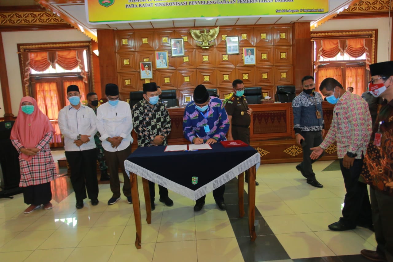 Alfedri Pimpin Rapat Koordinasi Penegakan Hukum Protokol Kesehatan di Kabupaten Siak