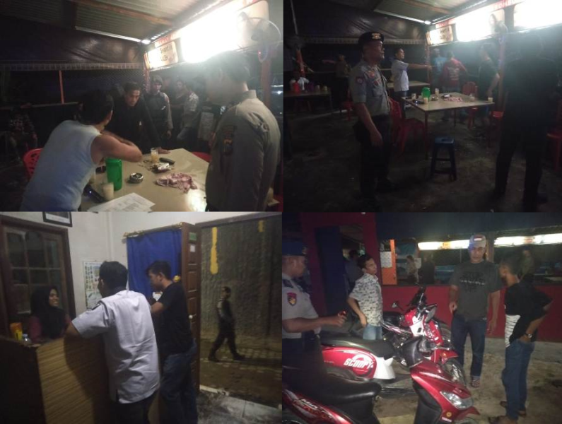 Cipta Kondisi di Bulan Ramadhan, Personil Polres Pelalawan Razia Warung Tuak Dan Wisma