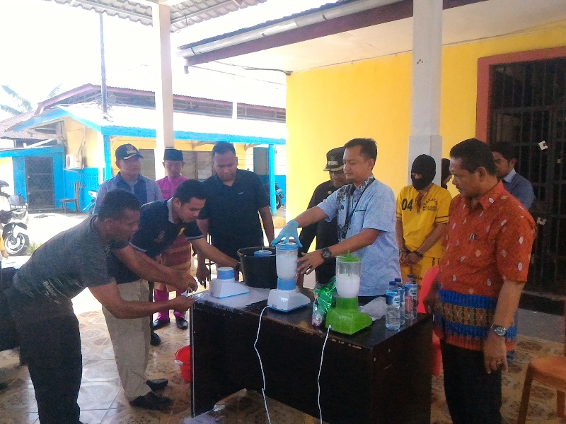 Polsek Bangko Musnahkan Sabu Seberat 441,76 Gram