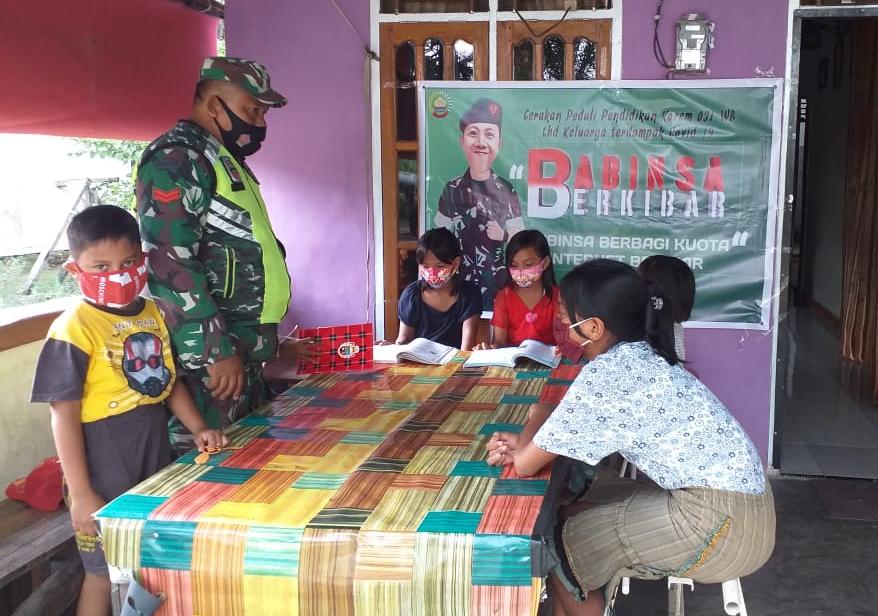 Agar Siswa Tetap Belajar Daring, Koptu K Manullang Beri Internet Gratis